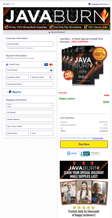 Java Burn Check out photo